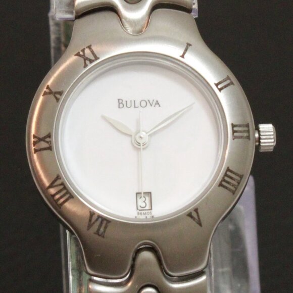 Bulova Contemporary Casual Watch Stainless Case Bracelet White Dial 25mm - Picture 9 of 11
